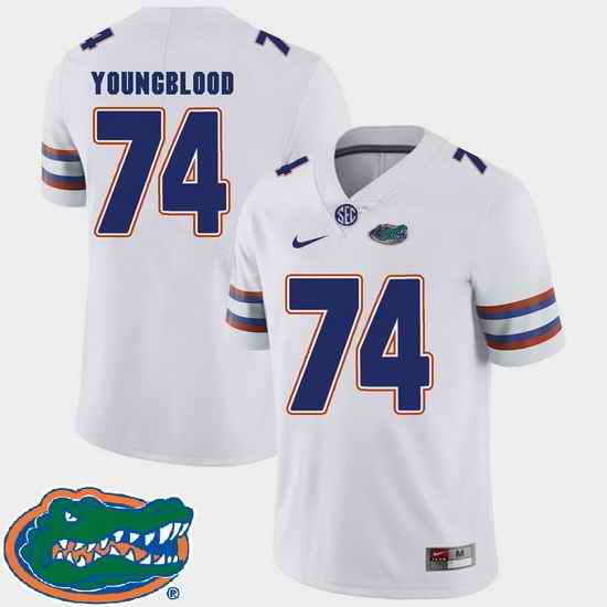 Men Florida Gators Jack Youngblood White College Football Sec 2018 Jersey